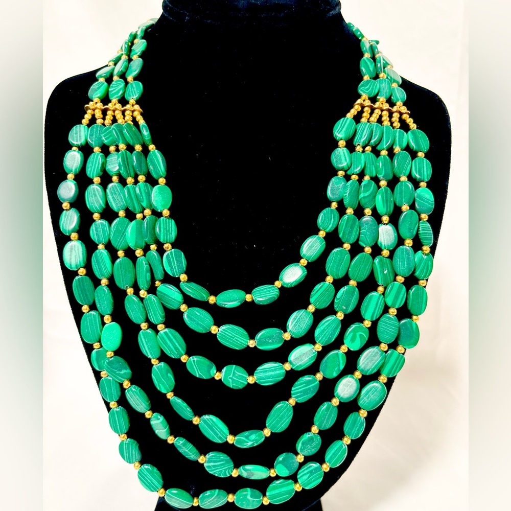Elegant multi strand Beaded Necklace